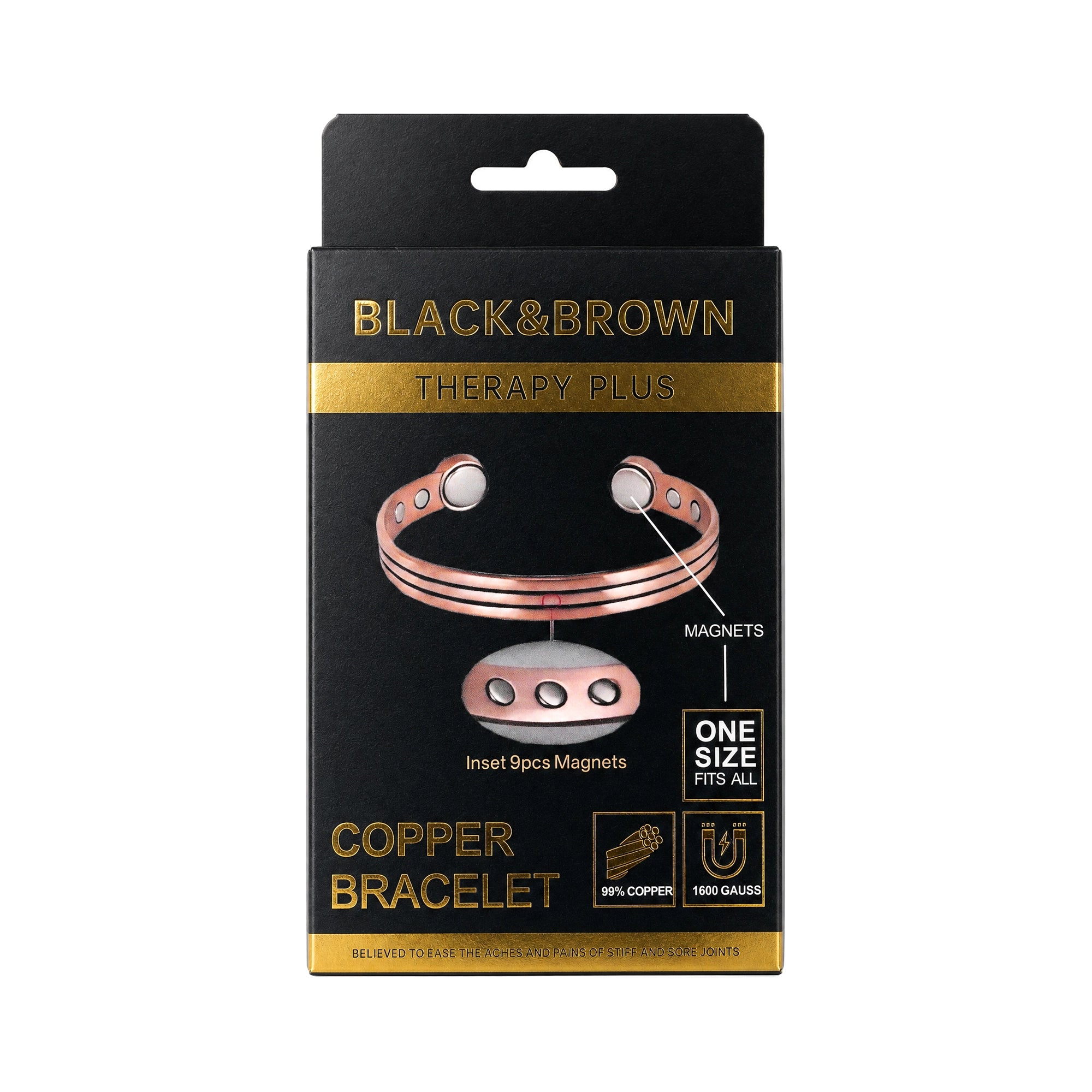 Black & Brown Copper Bracelet BB-01