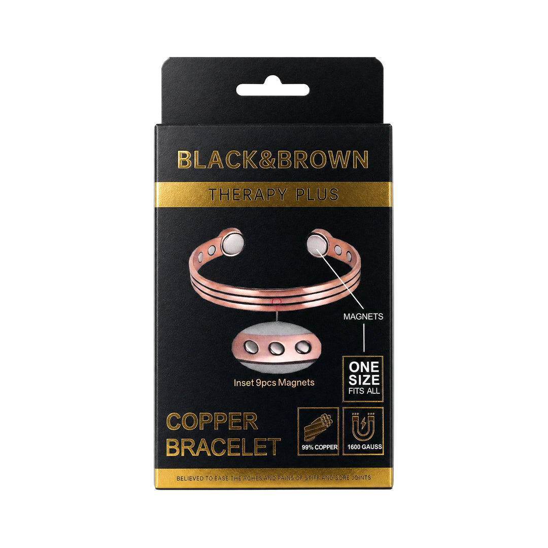 61620-Black &amp; Brown Copper Bracelet BB-01 +1
