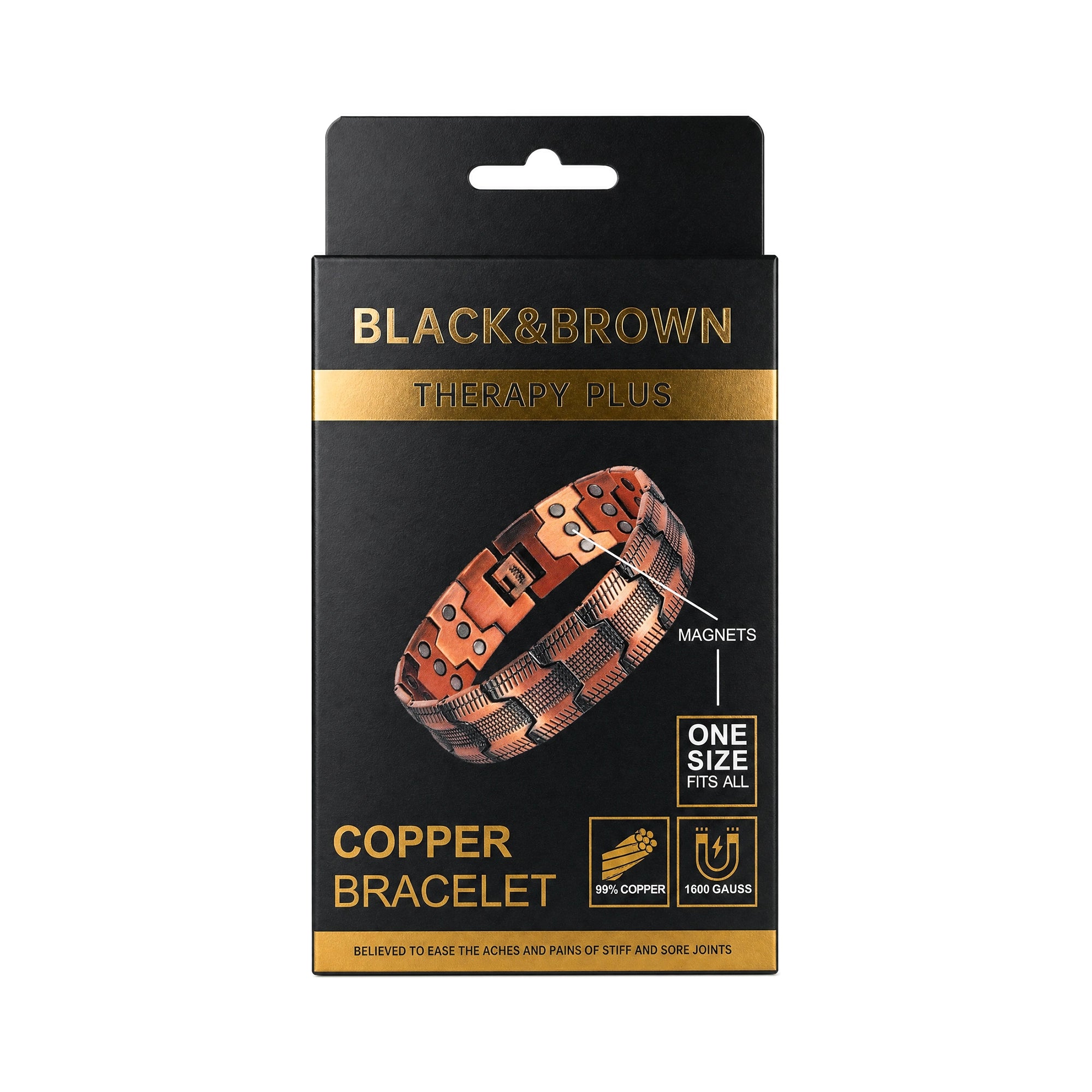 Black & Brown Copper Bracelet BB-02