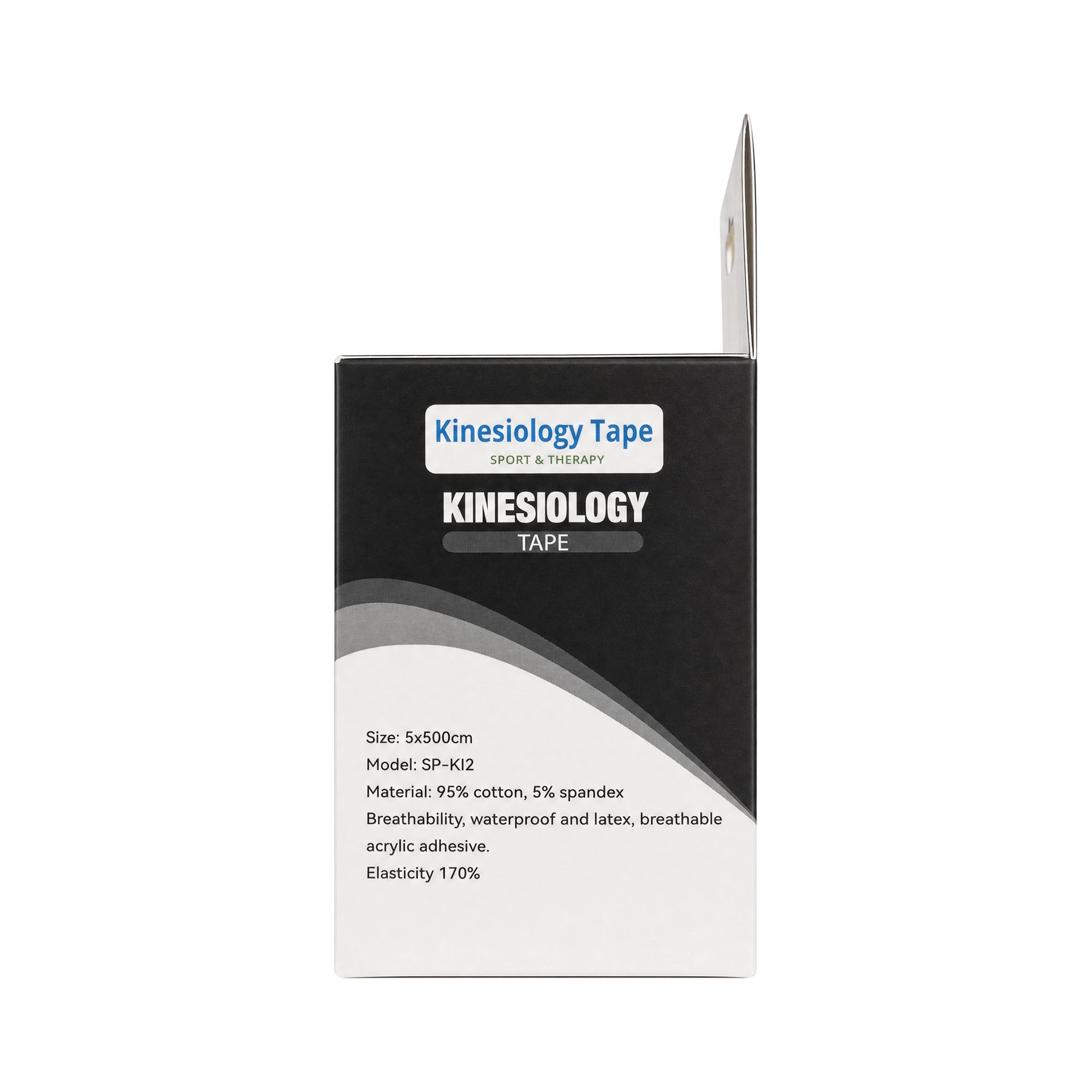Black & Brown Kinesiology Tape 5cmX5m Roll-Blue