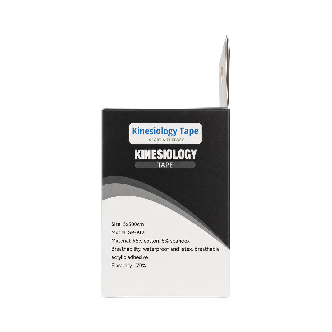 61625-Black &amp; Brown Kinesiology Tape 5cmX5m Roll-Blue +4