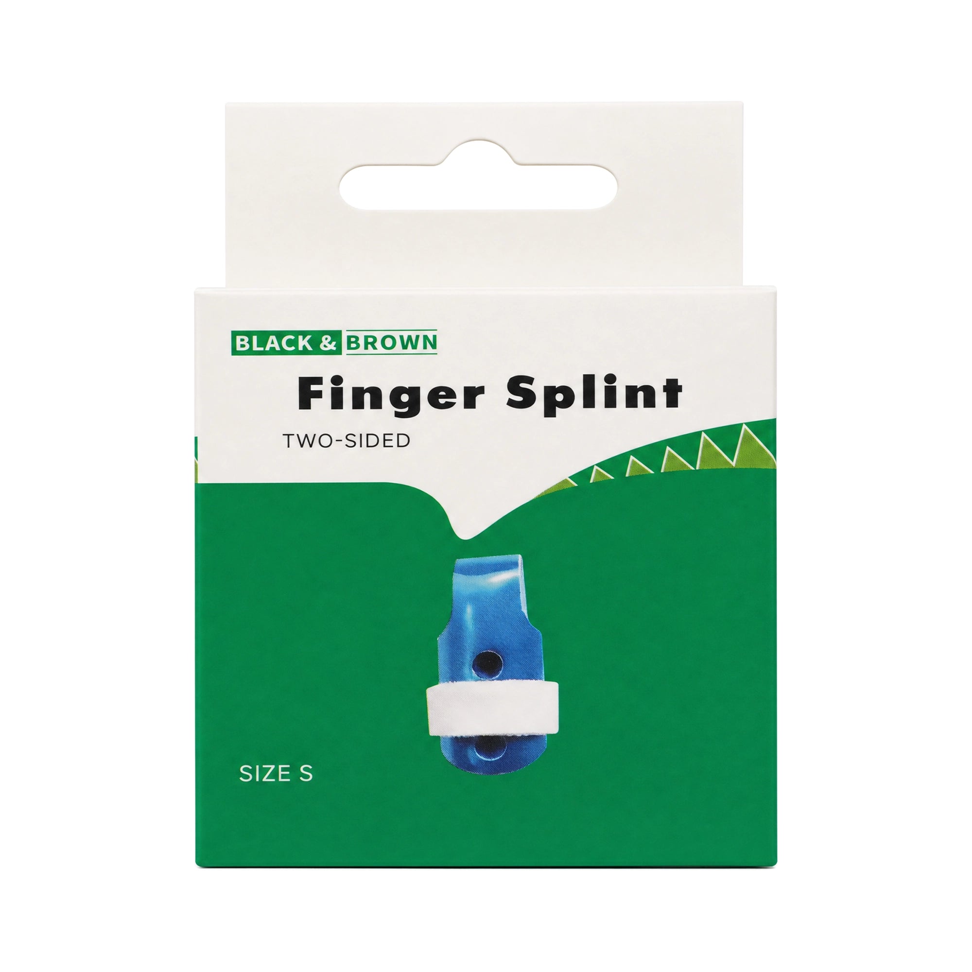 Black & Brown Finger Splint-Small