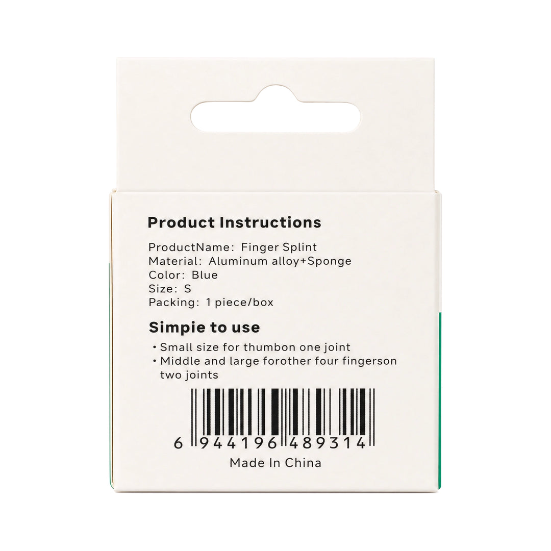 61626-Black &amp; Brown Finger Splint-Small +3