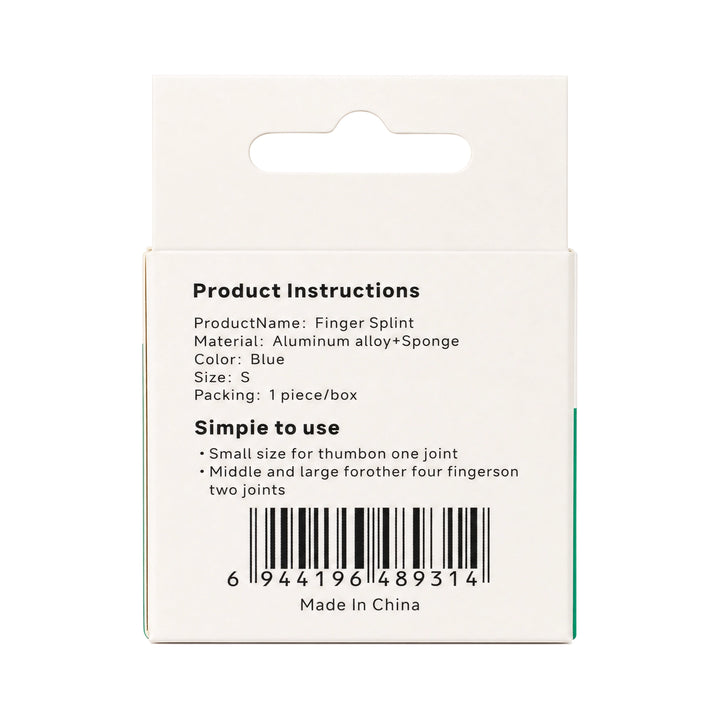 61626-Black &amp; Brown Finger Splint-Small +3
