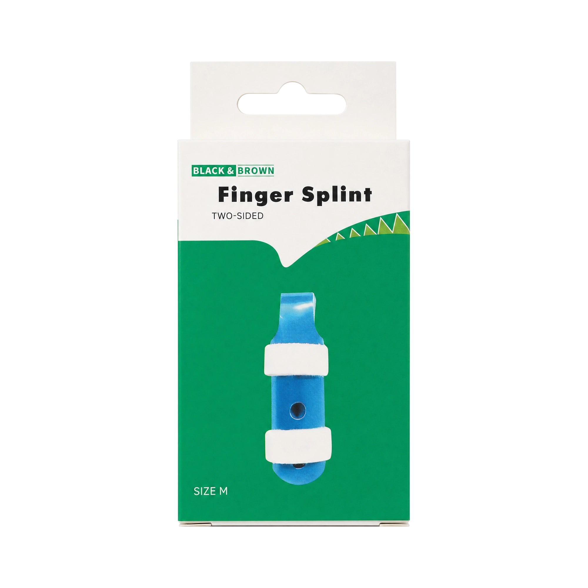 Black & Brown Finger Splint-Medium