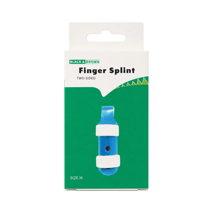 61627-Black &amp; Brown Finger Splint-Medium +2
