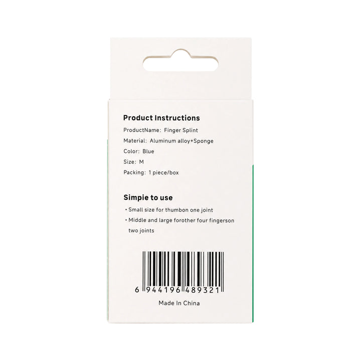 61627-Black &amp; Brown Finger Splint-Medium +5