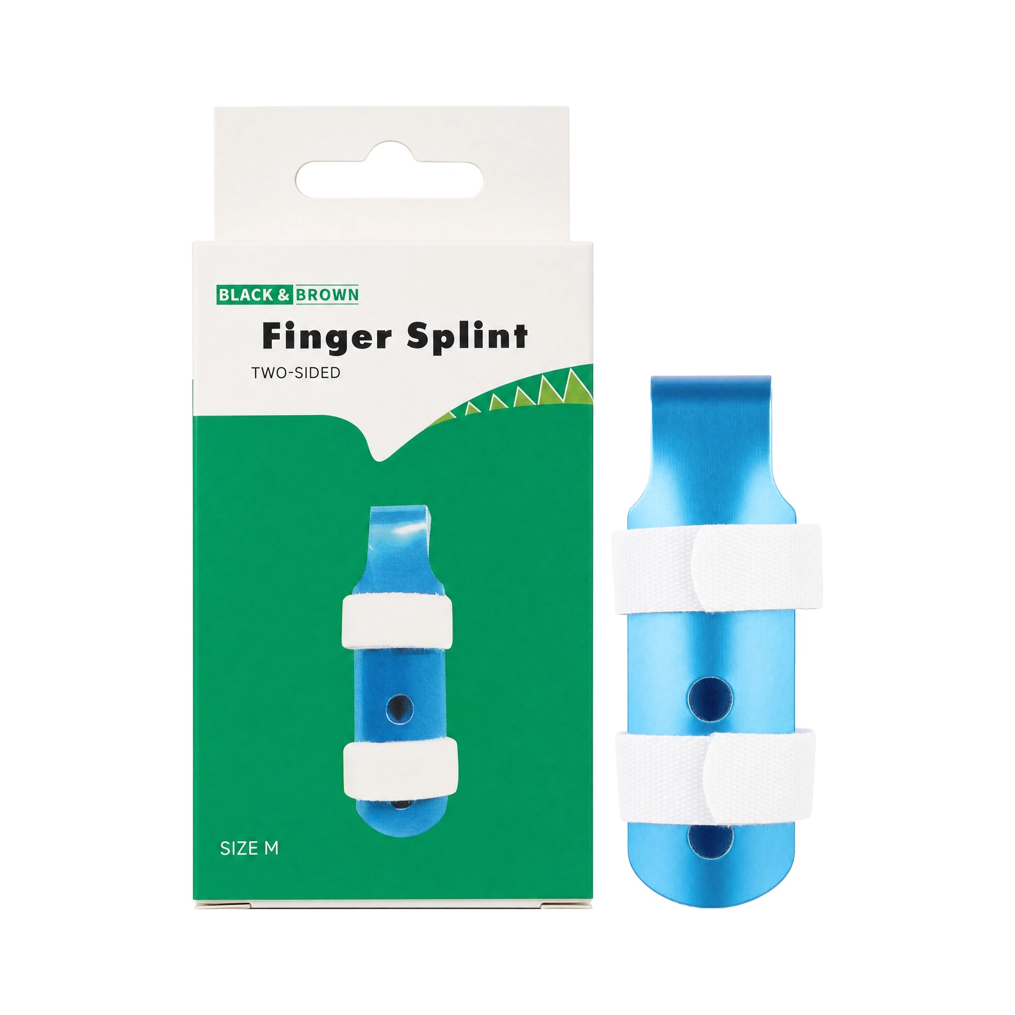 Black & Brown Finger Splint-Medium