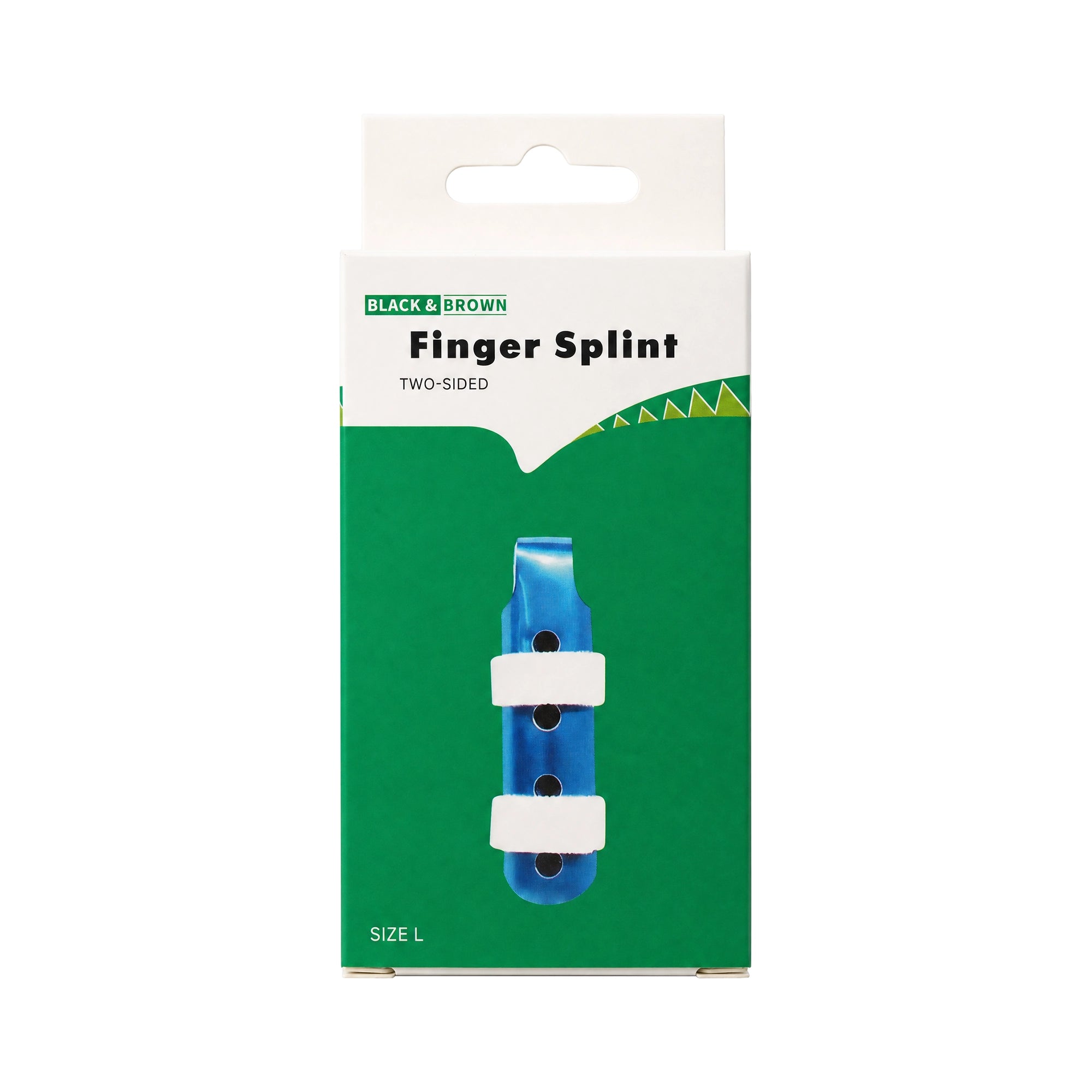 Black & Brown Finger Splint-Large