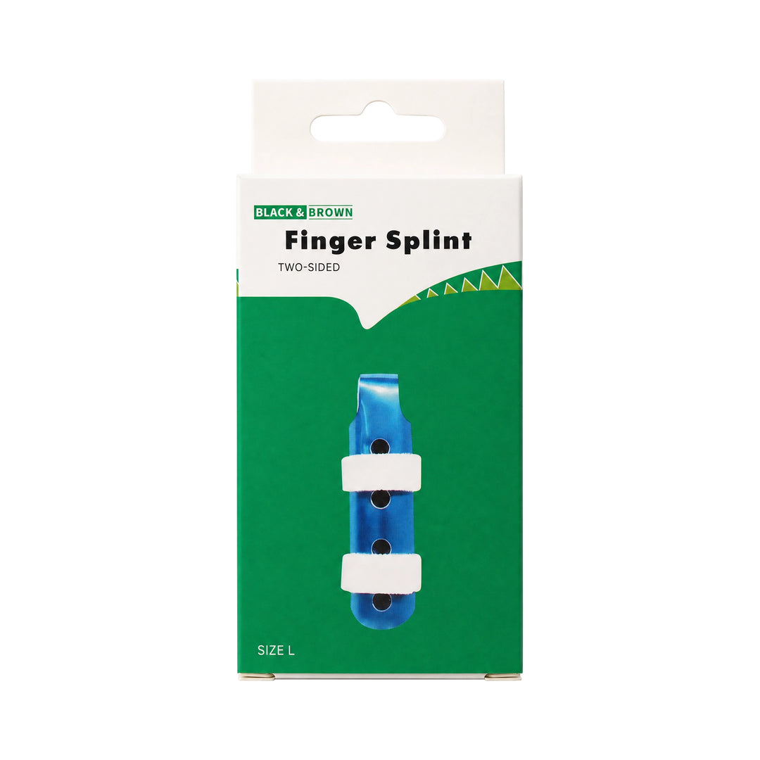 61628-Black &amp; Brown Finger Splint-Large +2