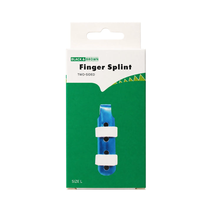 61628-Black &amp; Brown Finger Splint-Large +2