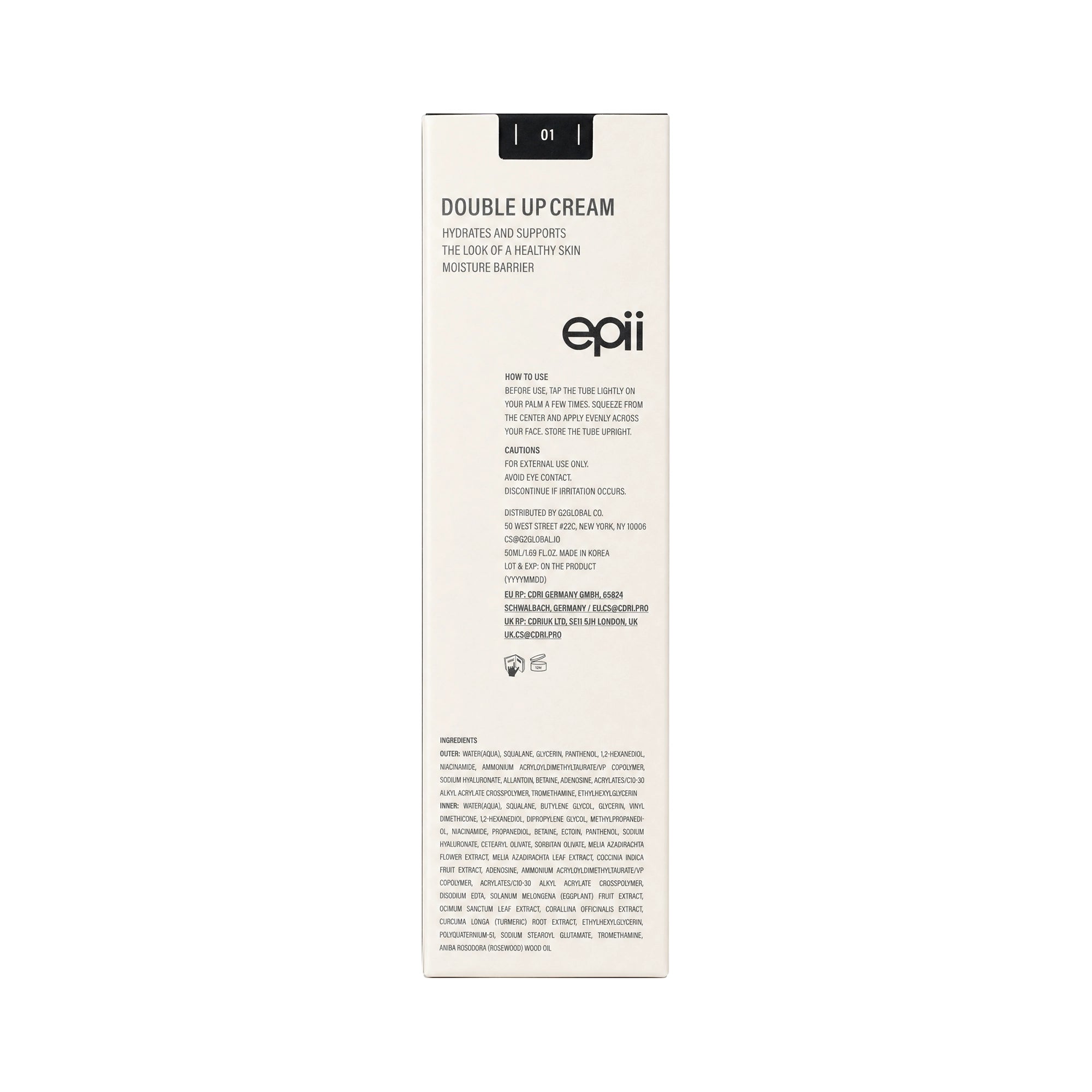 Epii Double Up Cream Ectoin & Panthenol 50ml
