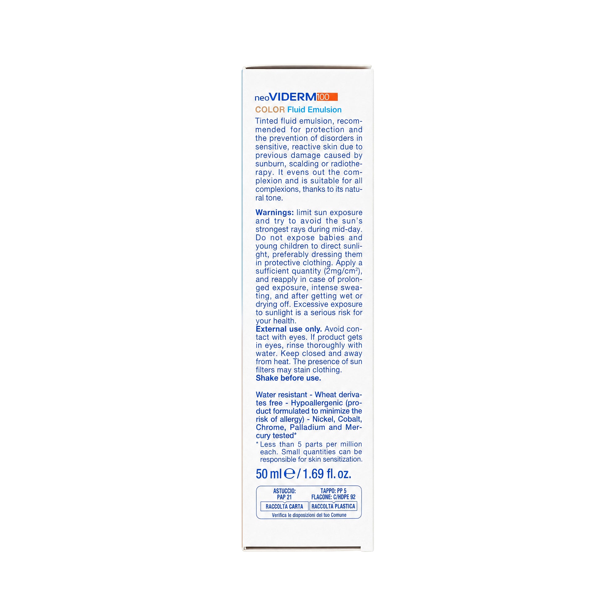 61638-Neoviderm 100 Emulsione Fluida Color Tinted SPF50+ 50ml +6