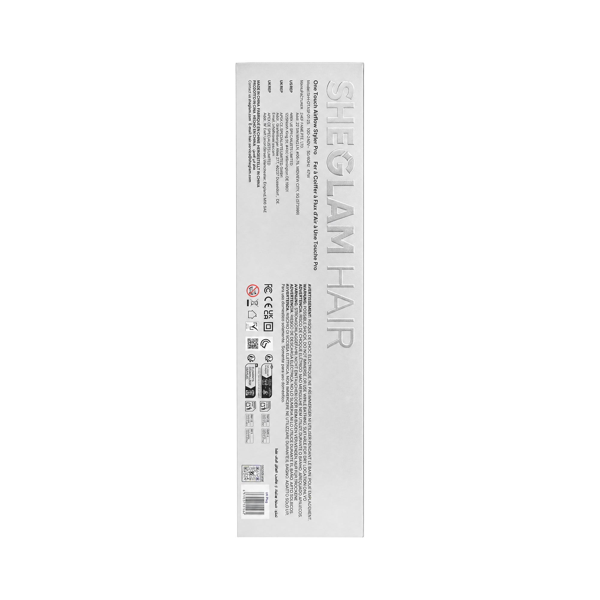 61646-Sheglam Hair One Touch Airflow Styler Pro 1"/25mm +3