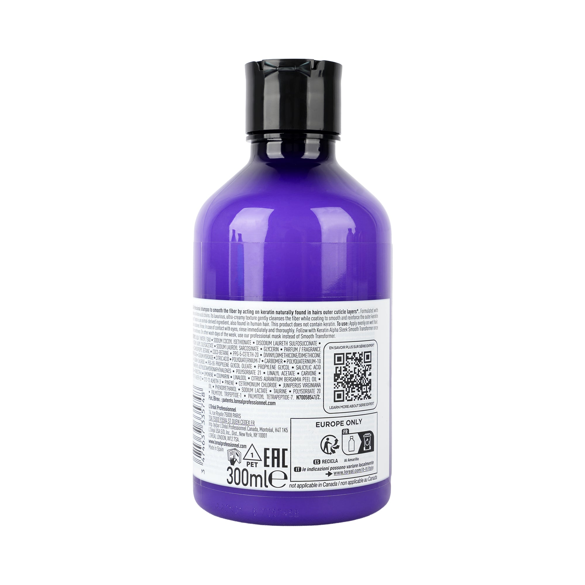 61659-Loreal Serie Expert Keratin Alpha Sleek Shampoo 300ml +1