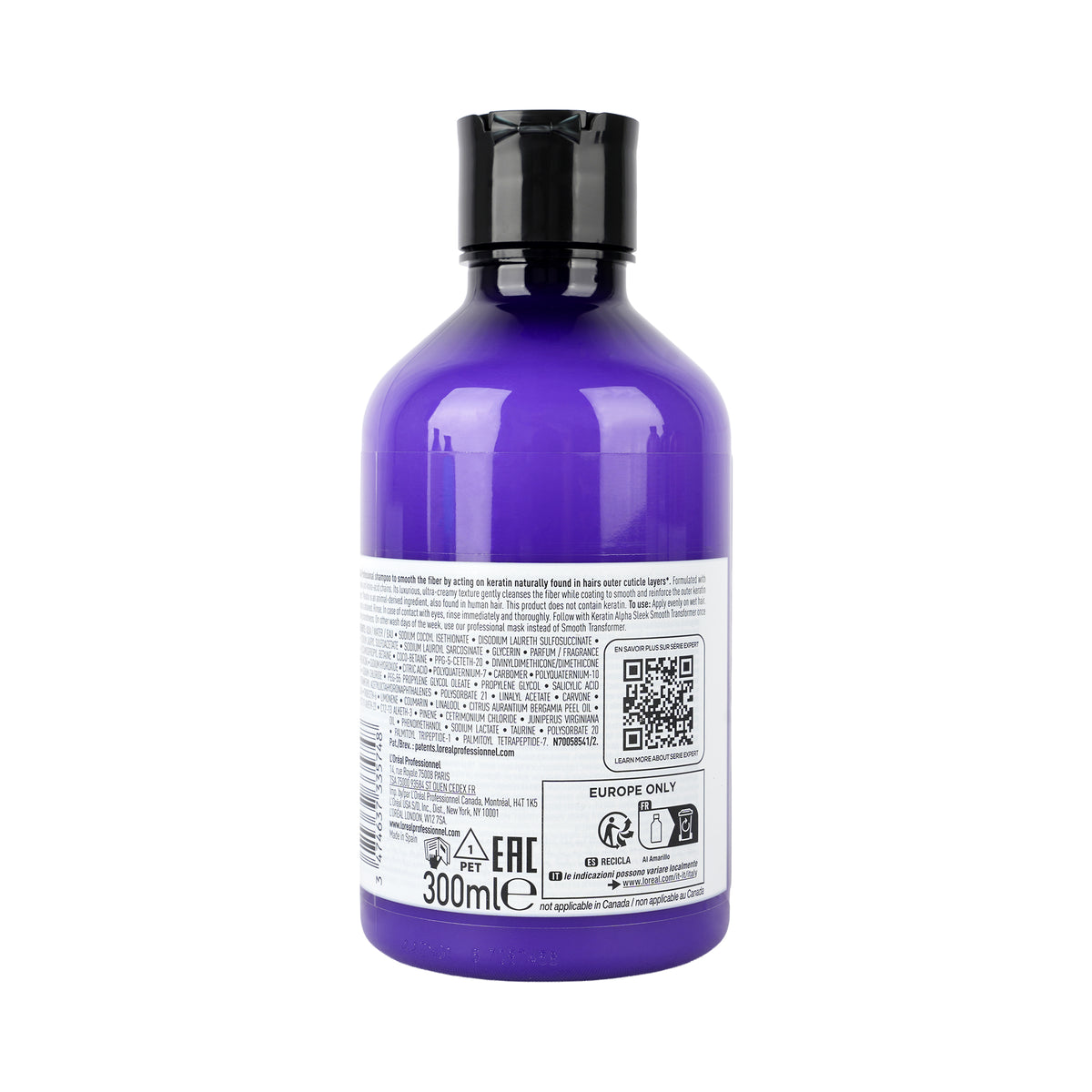 61659-Loreal Serie Expert Keratin Alpha Sleek Shampoo 300ml +1