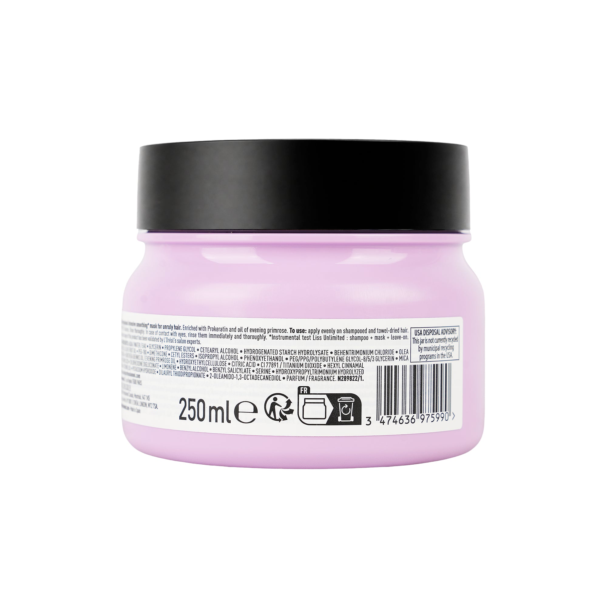 61668-Loreal Serie Expert Liss Unlimited Mask 250ml +2