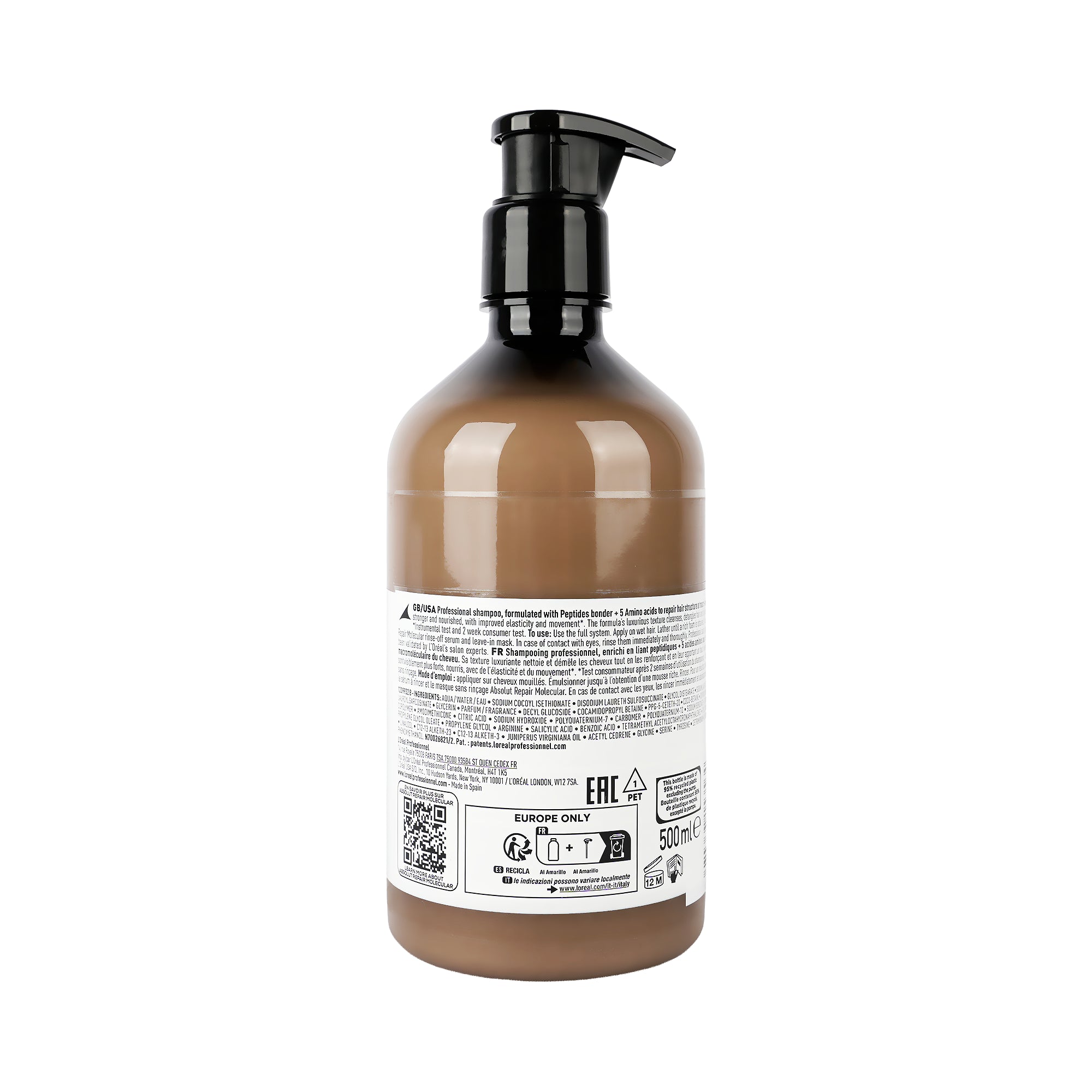 61684-Loreal Serie Expert Absolut Repair Molecular Shampoo 500ml +1