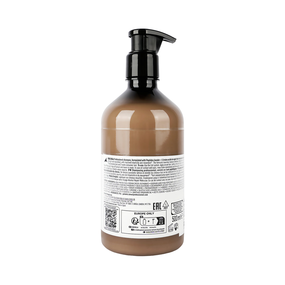 61684-Loreal Serie Expert Absolut Repair Molecular Shampoo 500ml +1
