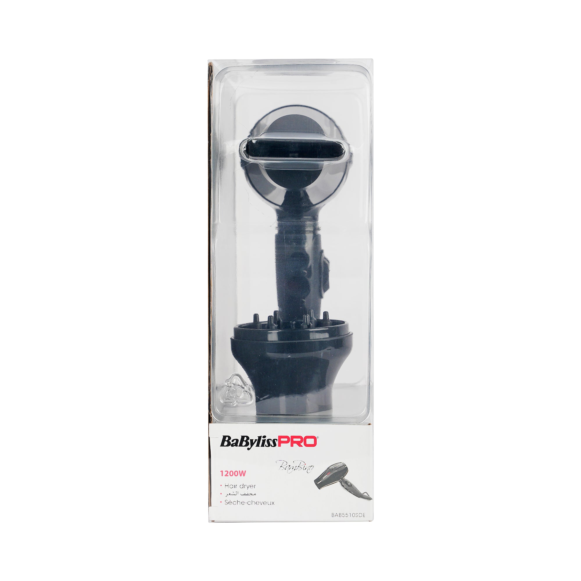 61685-Babyliss Pro BamBino Hair Dryer 1200W-BAB5510SDE +3