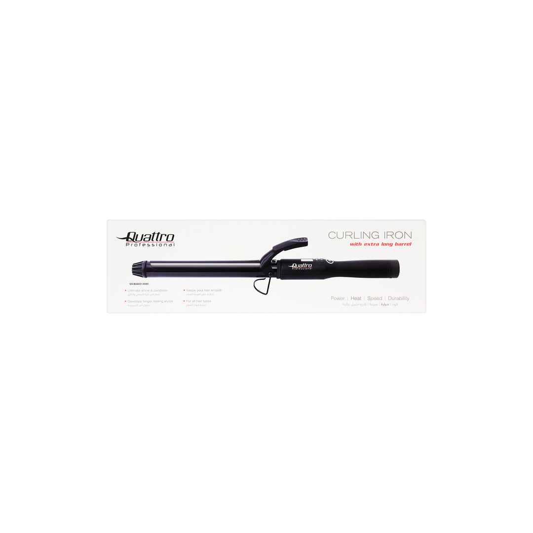 61689-Quattro Professional Long Barrel Curling Iron 32mm-8891 +3