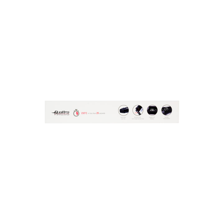 61689-Quattro Professional Long Barrel Curling Iron 32mm-8891 +5