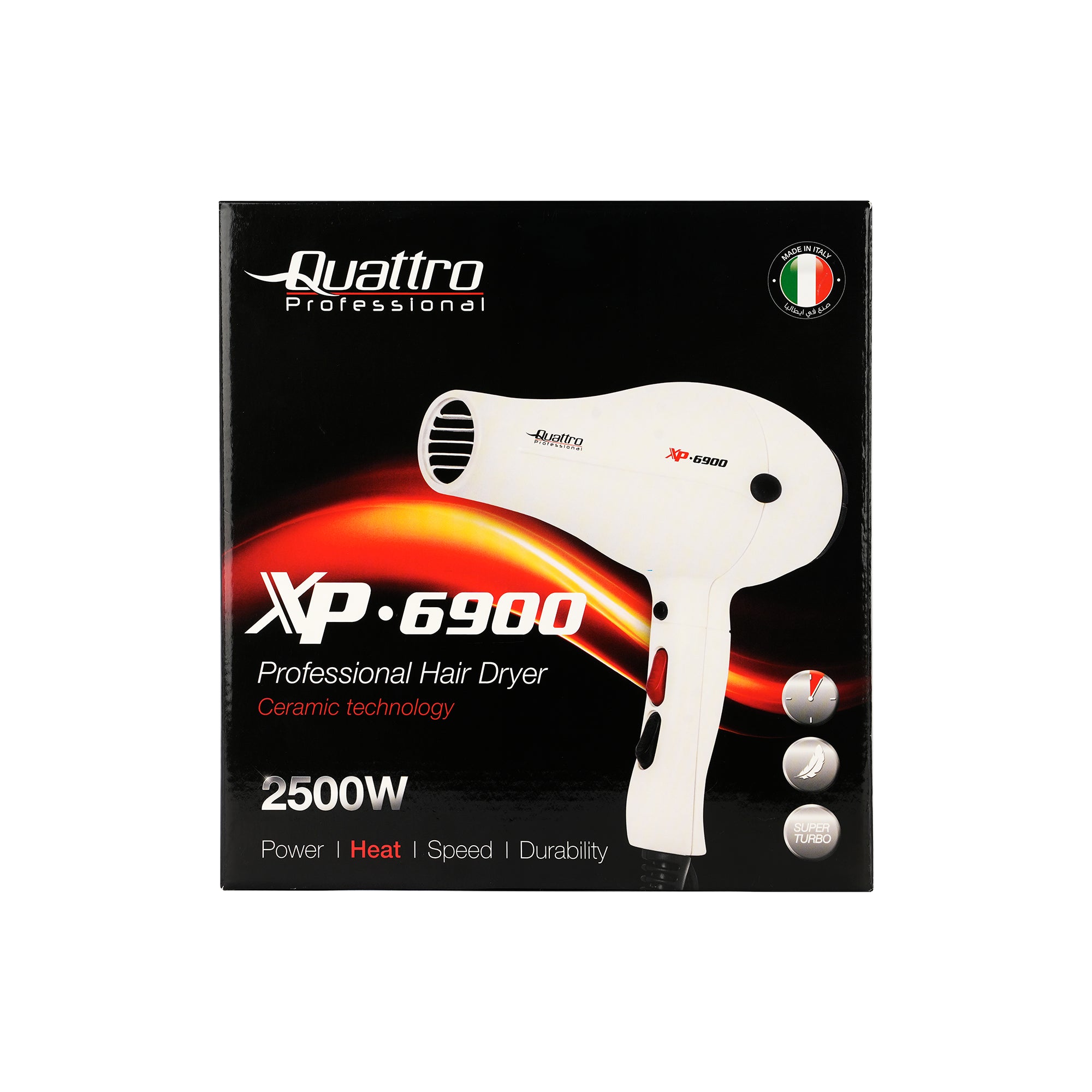 61690-Quattro Professional Hair Dryer XP.6900-4748 +3