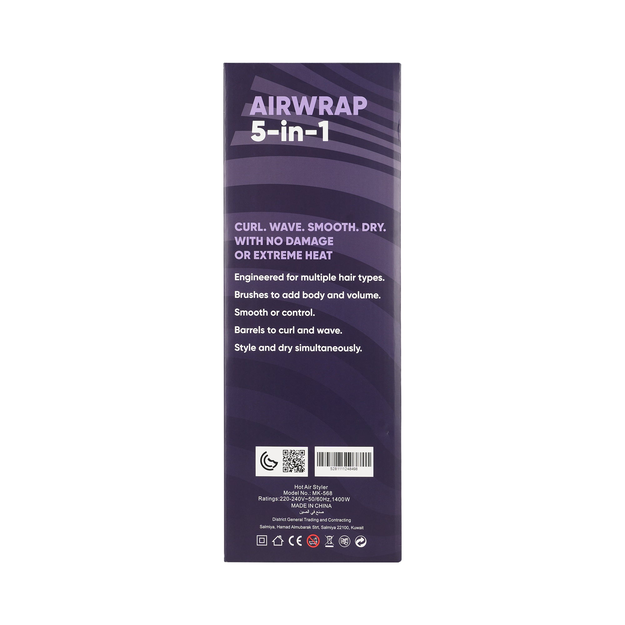 61692-Quattro Professional 5-In-1 Airwrap-MK-568 +7