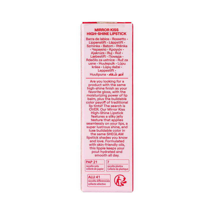 61718-Sheglam Mirror Kiss High-Shine Lipstick 103-A Bold Plan +2