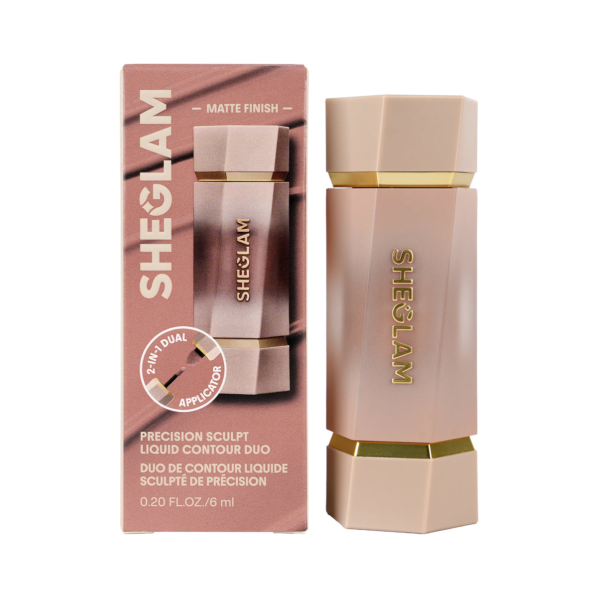 61719-Sheglam Precision Sculpt Liquid Contour Duo 07-Tawny Amber