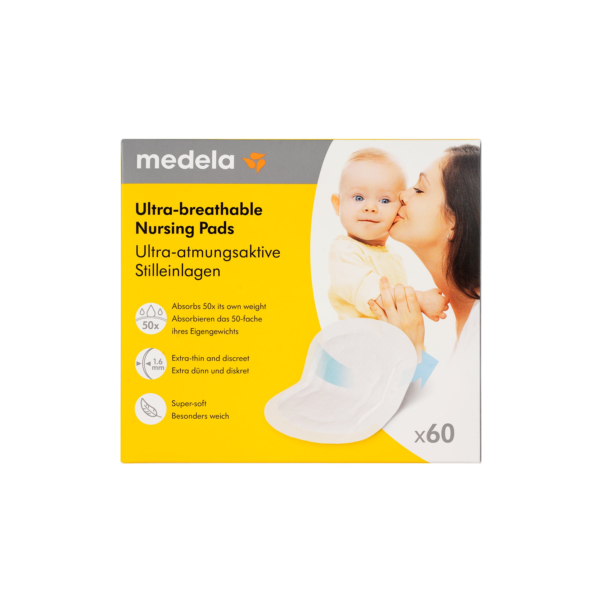 61728-Medela Ultra-Breathable Nursing Pads 60pcs