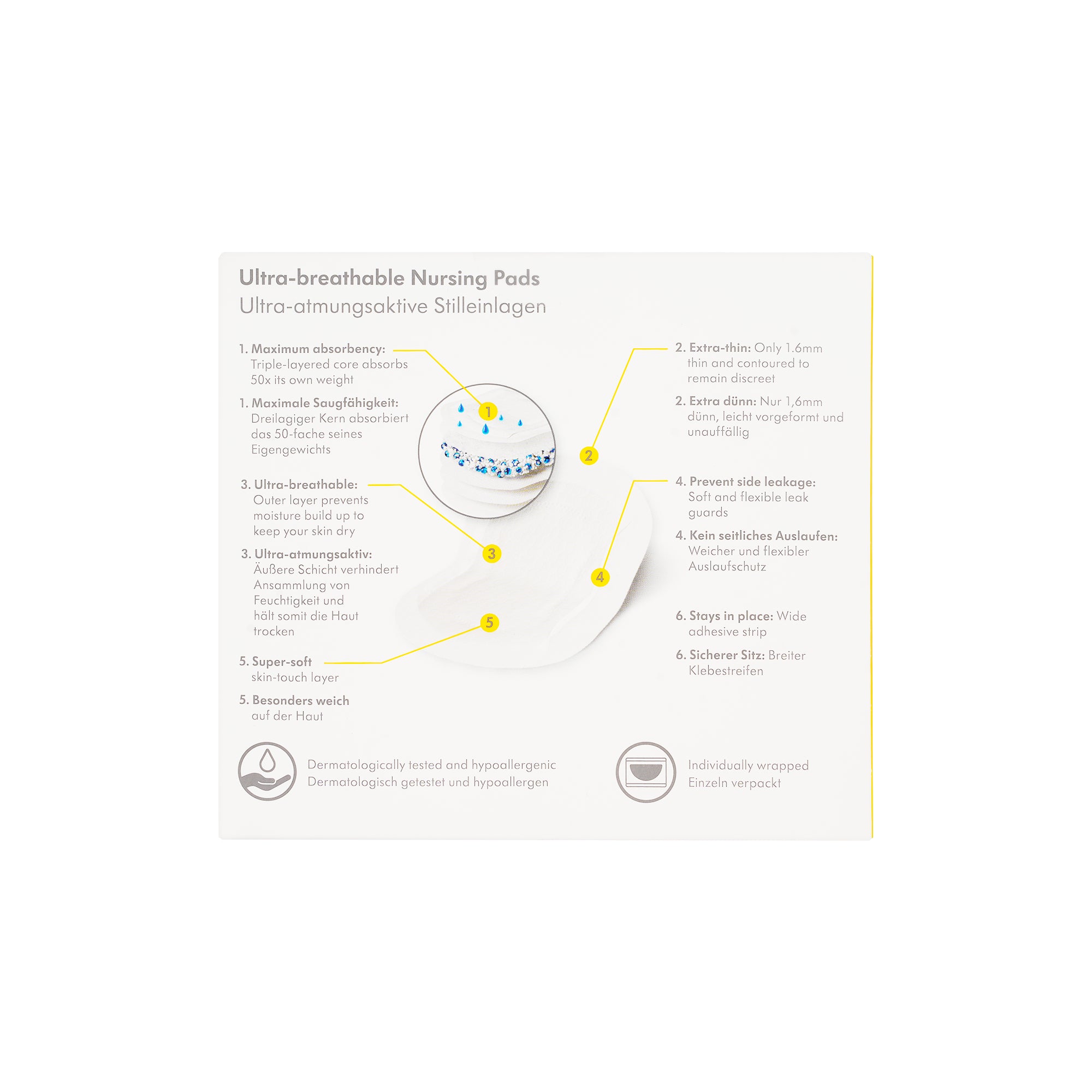 61728-Medela Ultra-Breathable Nursing Pads 60pcs +3