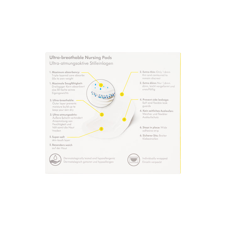 61728-Medela Ultra-Breathable Nursing Pads 60pcs +3