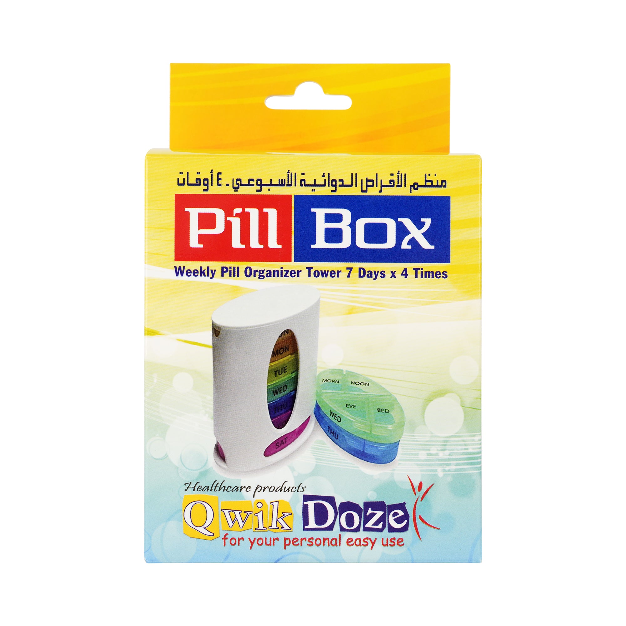 61740-Qwik Doze Pill Organizer Tower Weekly 4 Doses-030 +3