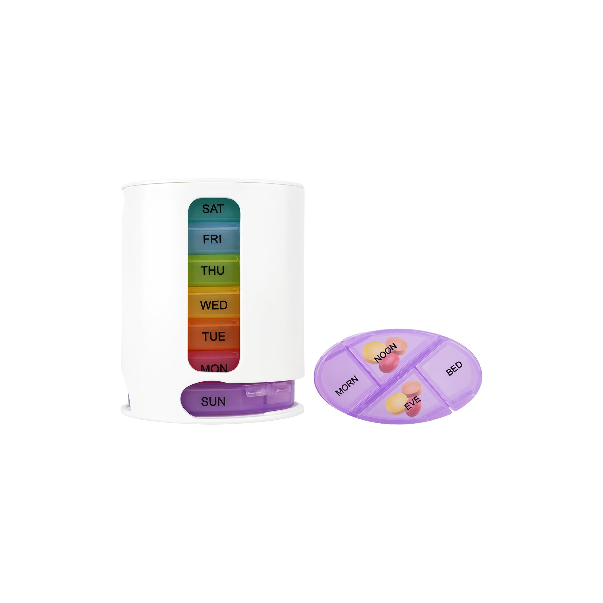 61740-Qwik Doze Pill Organizer Tower Weekly 4 Doses-030 +2