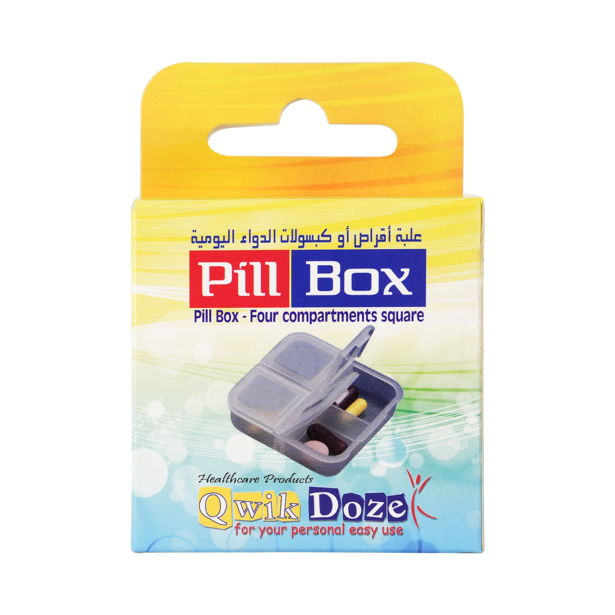 61741-Qwik Doze Pill Box Square Daily-013 +2