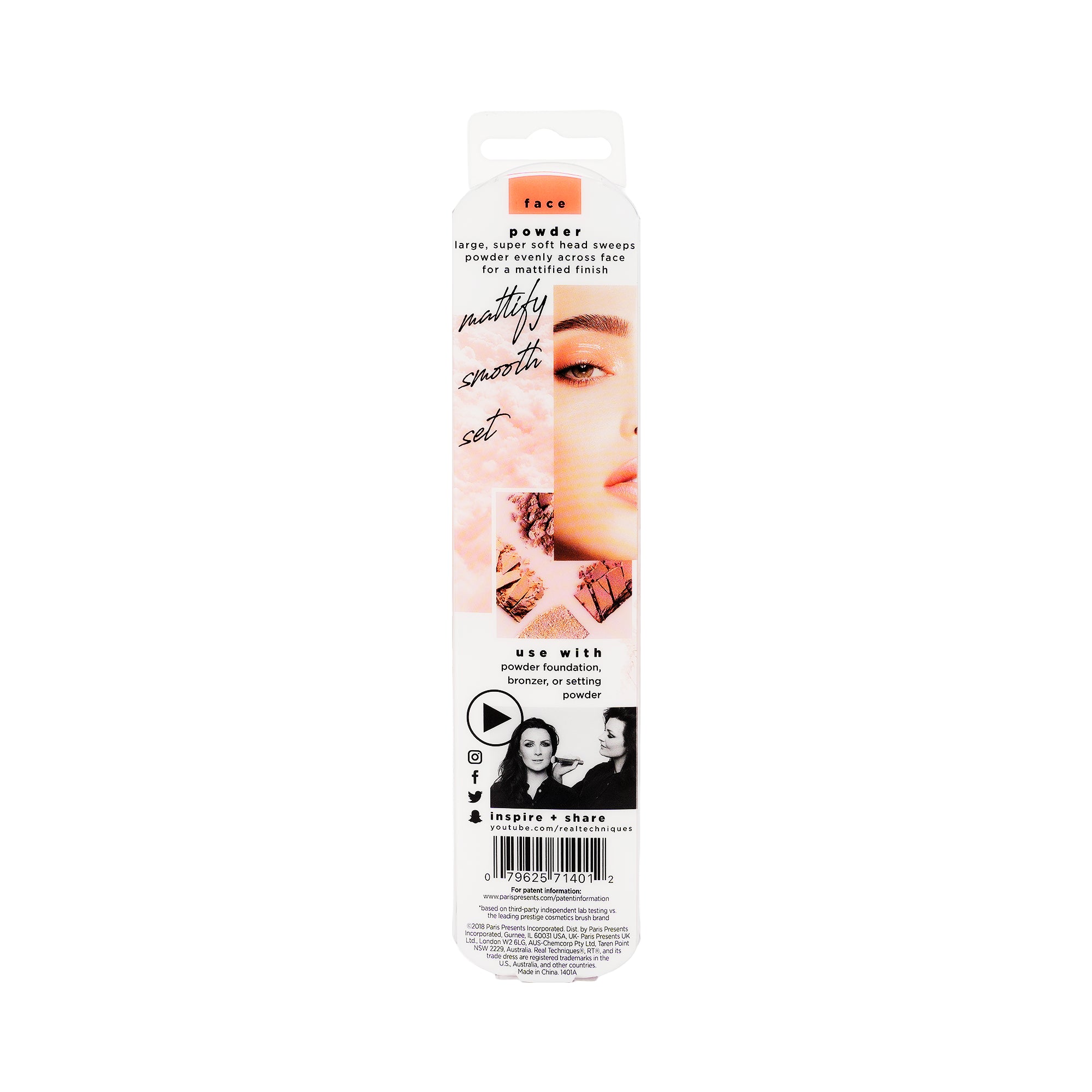 61747-Real Techniques Face Make Up Powder Brush-71401 +3