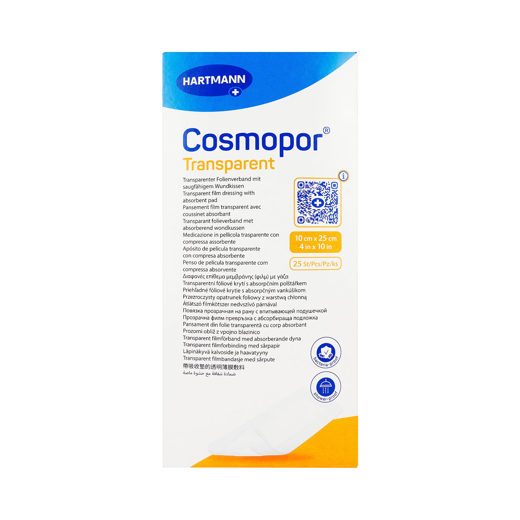 61751-Hartmann Cosmopor Transparent 10x25cm 1pc