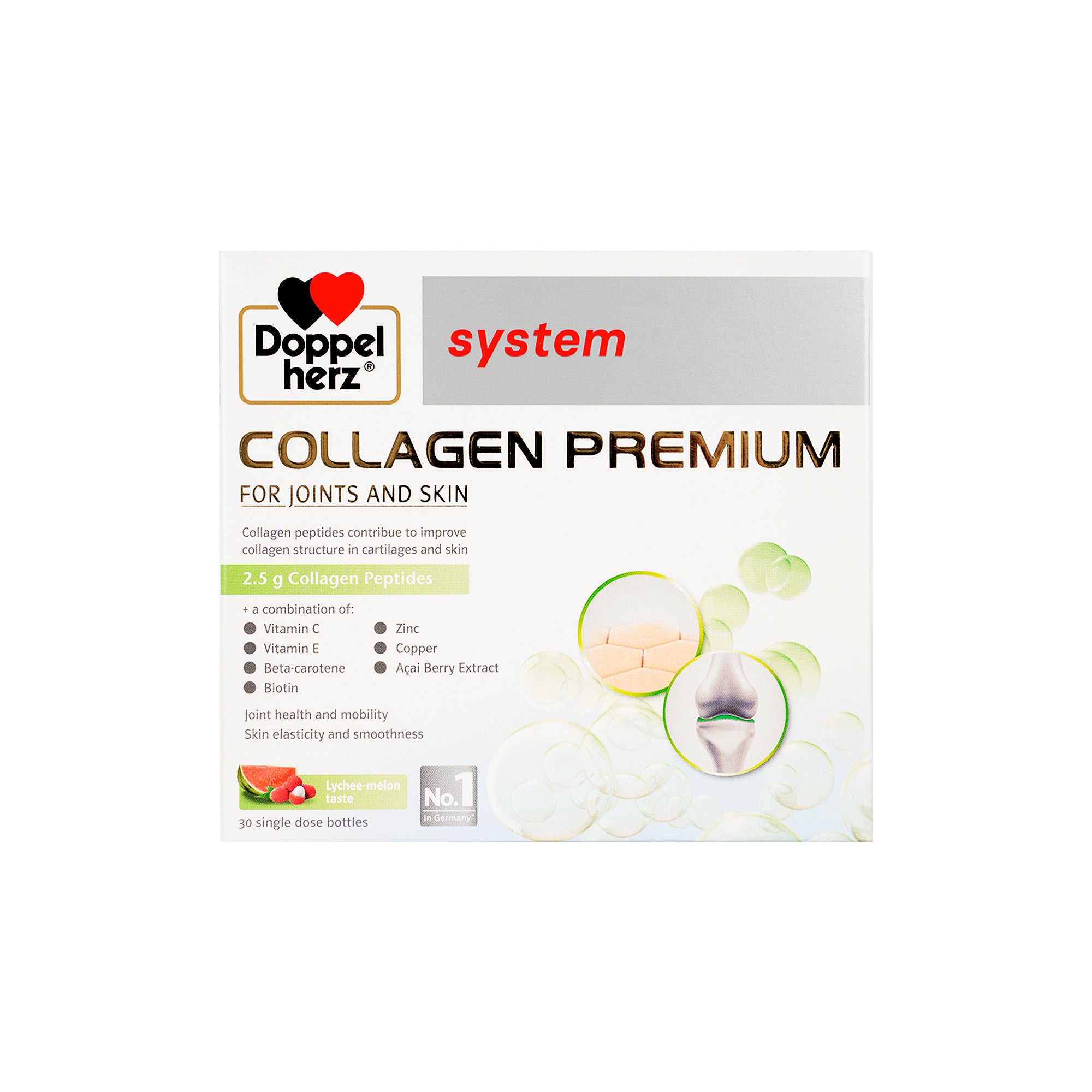 61753-Doppelherz System Collagen Premium 30 Single Dose Bottles