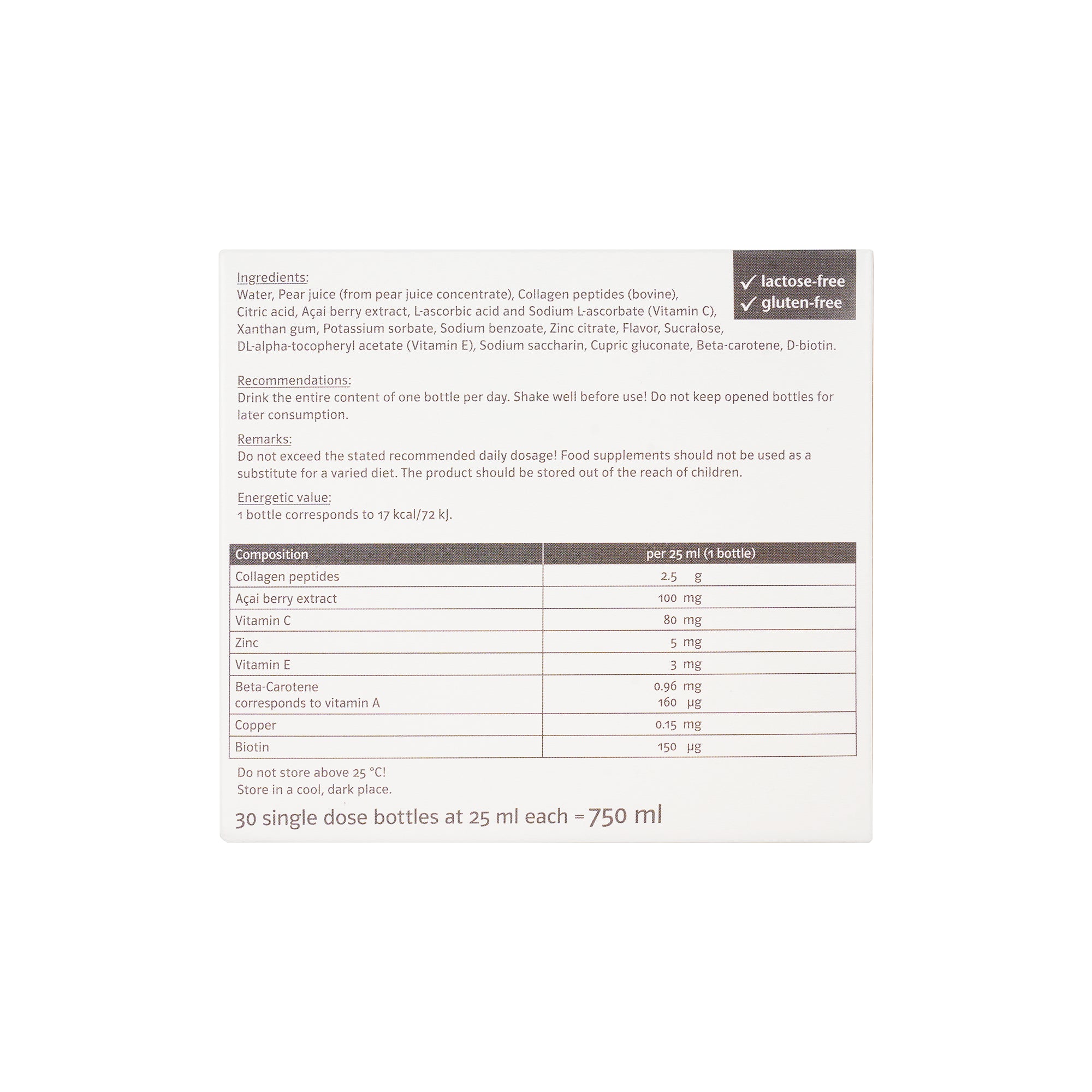 61753-Doppelherz System Collagen Premium 30 Single Dose Bottles +3