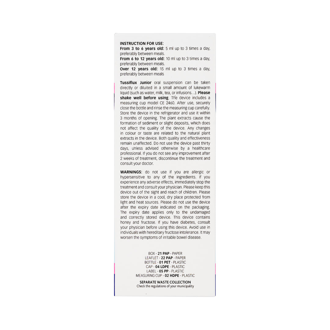 61772-Pharmalife Tussi Flux Junior Oral Suspension 200ml +4