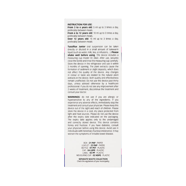 61772-Pharmalife Tussi Flux Junior Oral Suspension 200ml +4
