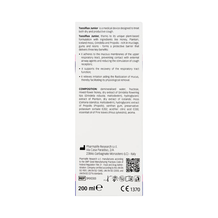 61772-Pharmalife Tussi Flux Junior Oral Suspension 200ml +3