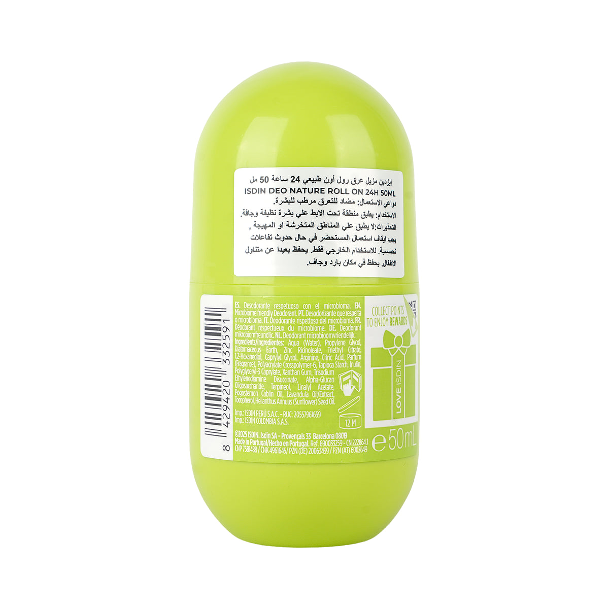 61778-Isdin Deo Nature Roll On 24h 50ml +1