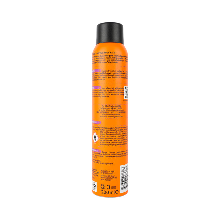 61779-Got2b Extra Texture Dry Shampoo 24H 200ml-Grapefruit &amp; Amber +1