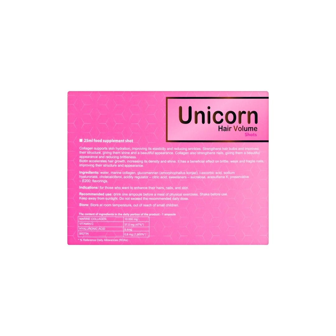61780-Red Pharma Unicorn Hair Volume Shots 10x25ml +3