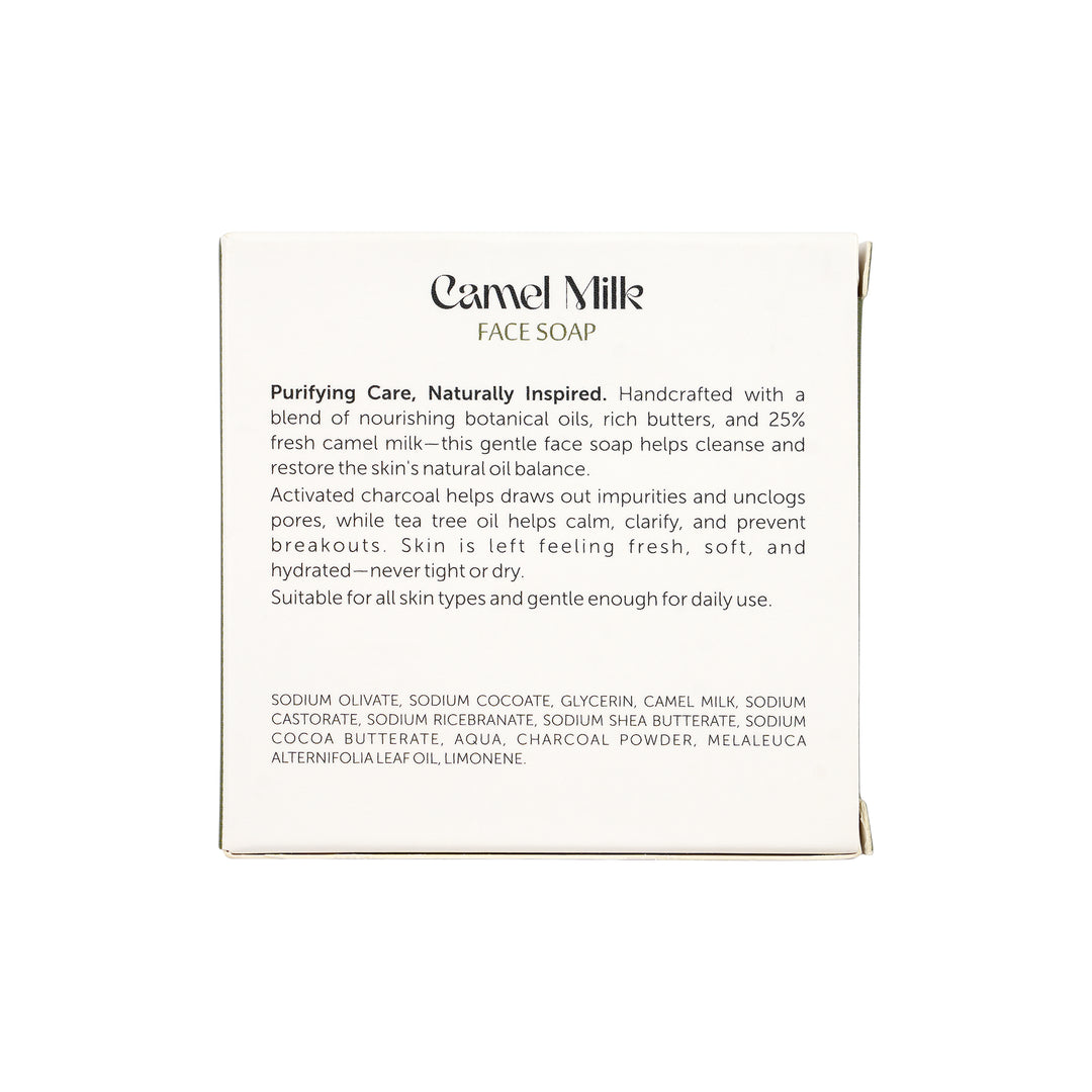 -Camel Milk Face Soap 75g-Charcoal &amp; Tea Tree +3