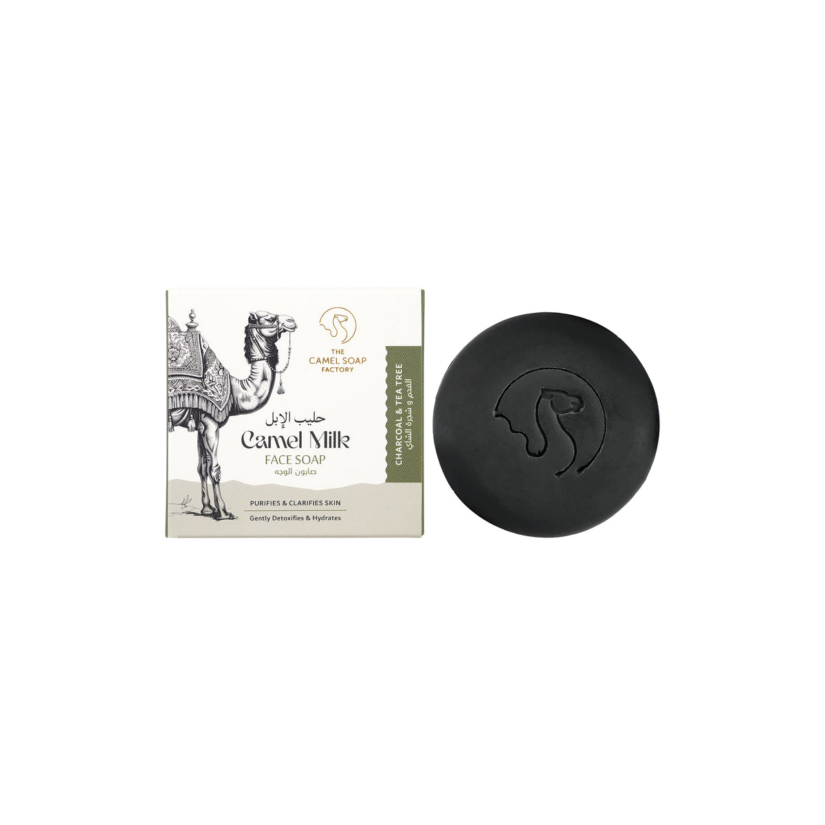 61789-Camel Milk Face Soap 75g-Charcoal & Tea Tree
