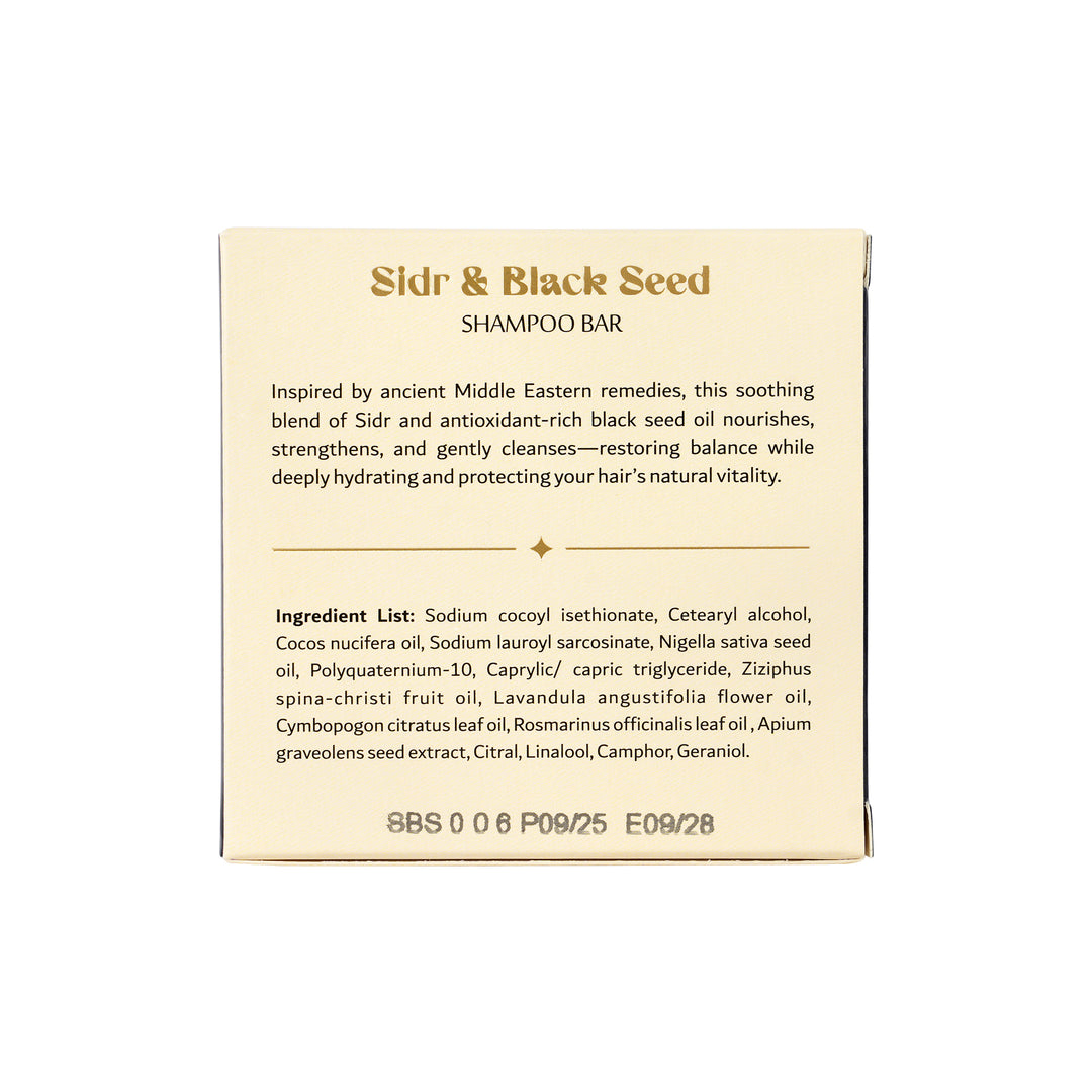 -Sidr &amp; Black Seed Shampoo Bar 70g +3
