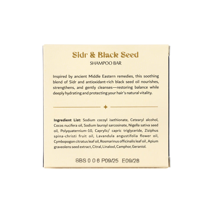 -Sidr &amp; Black Seed Shampoo Bar 70g +3